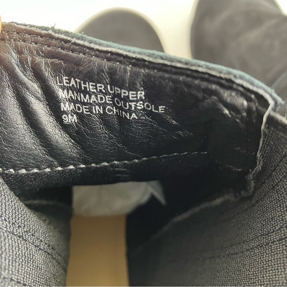 Loft Black Suede Platform Clog Boots Pull-on Fall Booties Sz 9 Like New - Picture 15 of 16